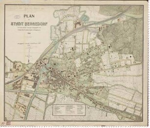 Plan der Stadt Bergedorf