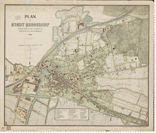 Plan der Stadt Bergedorf
