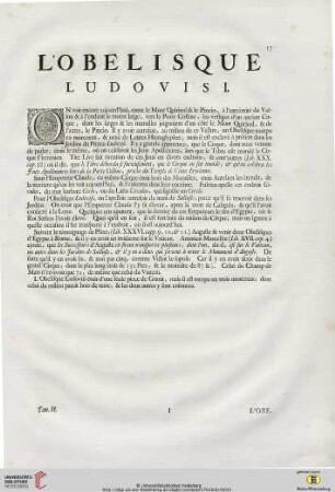 L’Obelisque Ludovisi