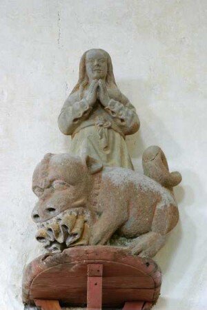 Frankreich. Bretagne. Finistere. La Martyre. Kirche innen