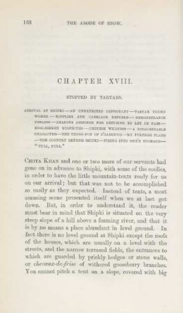 Chapter XVIII. Stopped by Tartars