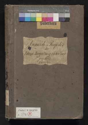 Anmelderegister vom 01.01.1883 bis 20.05.1884