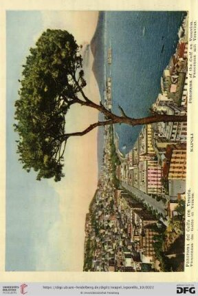Napoli – Panorma del Golfo con Vesuvio. – Panorama du Golfe et Vesuve. – Panorama of the Gulf an Vesuvius. – Panorama mit Vesuvius.