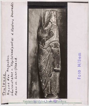 Toulouse: Augustinermuseum, Statue vom Kapitelsaalportal der Daurade