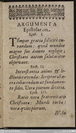 Argumenta Epistolarum