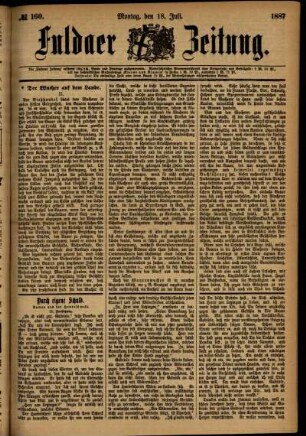 Ausgabe vom Montag, den 18. Juli 1887.
