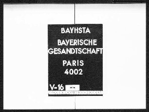 Die Unterstützung von bayerischen Staatsangehörigen, darin 2 Listen (Namen nur im Register verzeichnet)