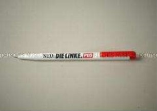 Kugelschreiber mit Wahlwerbung - "Neu: / Die Linke. / PDS"