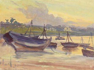 Tanga. Indische Dhaus im Hafen von Tanga