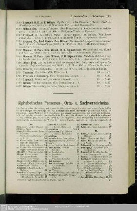 Alphabetisches Personen-, Orts- u. Sachverzeichniss