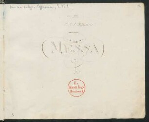 Messen; Coro, orch, bc; d-Moll; A 18