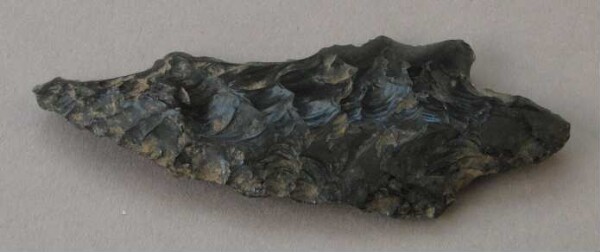 Arrowhead made from obsidian