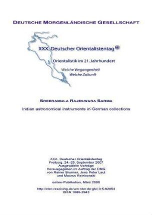 Indian astronomical instruments in German collections