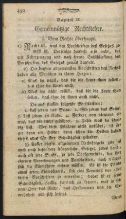 Kapitel IX Gemeinnützige Rechtslehre