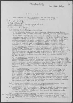 Klingenstein mit Ehrenstein, Herrlingen, Weidach und Arnegg: Inspektionsbericht 1957