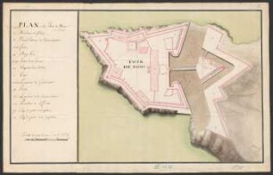Plan du fort de la Tour de Boui