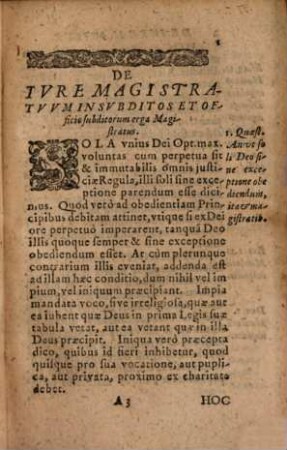 De Iure Magistratuum In Subditos, Et Officio subditorum erga Magistratus : Tractatus brevis & perspicuus
