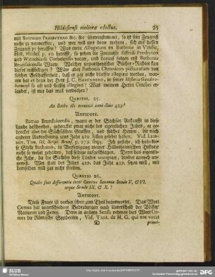 Quaestio 26. Qualis fuit differentia inter Comites Saxoniae Seculo V. & VI. atque Seculo IX. & X.?