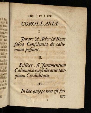15-16, Corollaria