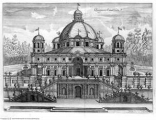 Regiae villae poetice descriptae; et regiae celsitudini Victoris Amedei II. ..., Falttafel vor Seite 47: Casino del Giardino Reale?
