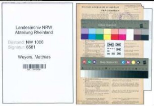 Entnazifizierung Matthias Weyers , geb. 13.07.1896 (Landwirt)