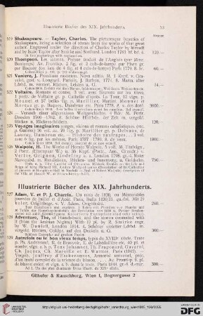 Illustrierte Bücher des XIX. Jahrhunderts (Nr. 527 - 604)
