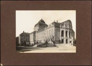 Stadttheater, Freiburg: Perspektivische Ansicht