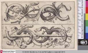 [Ornament mit zwei Ranken; Ornament with two tendrils]
