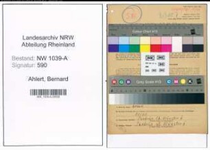 Entnazifizierung Bernard Ahlert , geb. 10.12.1905 (Landwirt)