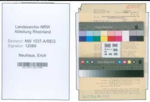 Entnazifizierung Erich Neuhaus , geb. 00.00.0000 ()