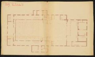 Stadttheater, Rudolstadt: Grundriss 1:100