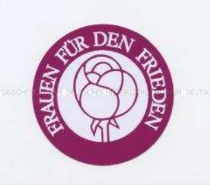 Aufkleber der Frauenbewegung für den Frieden