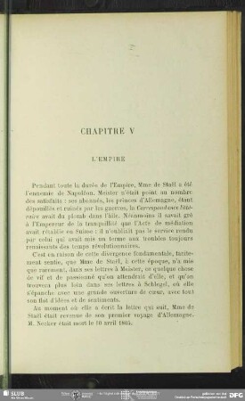 Charitre V. L´Empire