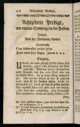 228-235, Inhalt; Vorspruch; Eingang; Einleitung; Erster Theil