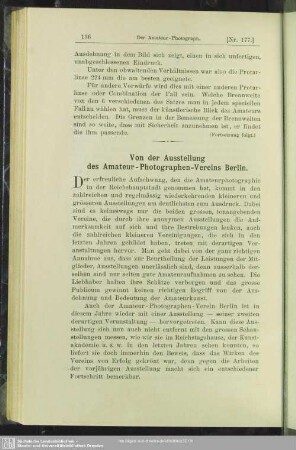 Von der Ausstellung des Amateur-Photographen-Vereins Berlin
