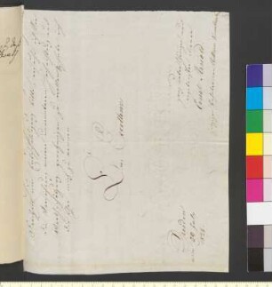 Brief von Arnold, Ernst an Goethe, Johann Wolfgang von