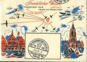 Postkarte zur Frankfurter Messe 1948