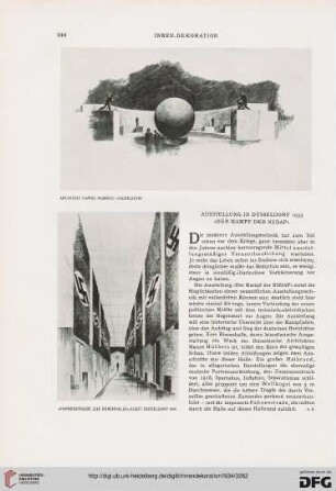 Ausstellung in Düsseldorf 1934: "Der Kampf der NSDAP"