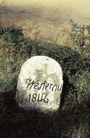 Grenzstein [Nr. 20] zwischen Westerau und Groß Barnitz 1846: Seite Westerau