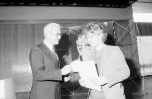 Staufen: Faust Gymnasium, Preisverleihung, Willibald Hilf, Manfred Peter Hein
