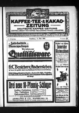 Nummer 10. 14. Mai 1915