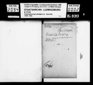Weg- und Torsperrgelder, Oberamt Leonberg