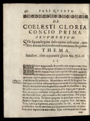 Concio Prima.