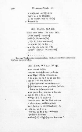 189. Etakkama an den König (B 336, WA 142, W 146)