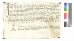 Notariatsinstrument des Notars Christian May, Bürger zu Ulm, wegen der Wiblinger Protestation gegen Ulm wegen des Baus ob der Iller