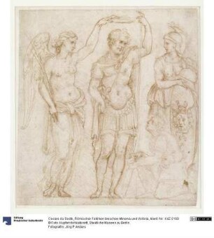 Römischer Feldherr zwischen Minerva und Victoria