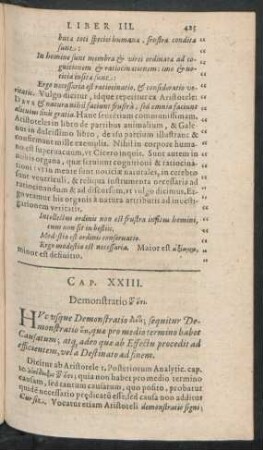 Cap. XXIII. Demonstratio ... .