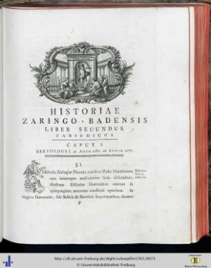 Cap. I. Bertoldus I.