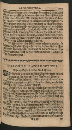 Syllogismus Apologeticus