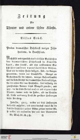 Eilftes Stueck
